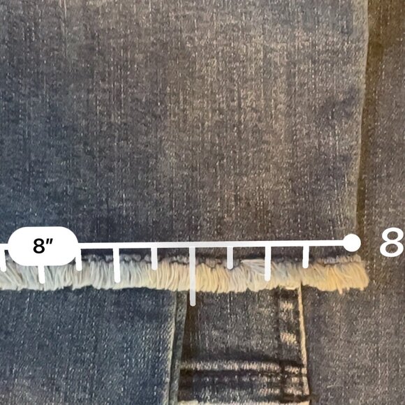 High waist raw hem skinny crop jeans - Picture 11 of 11